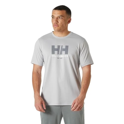 Offerta a tempo: Helly Hansen Hommes T-Shirt HH Tech avec graphique 2.0, Gris Brouillard, M - 42% da 35.00 € a 20.45 €