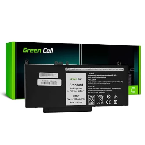 Green Cell 07V69Y 6MT4T 7V69Y Battery for Dell Latitude E5270 E5470 E5570 Laptop (7200mAh 7.4V Black)
