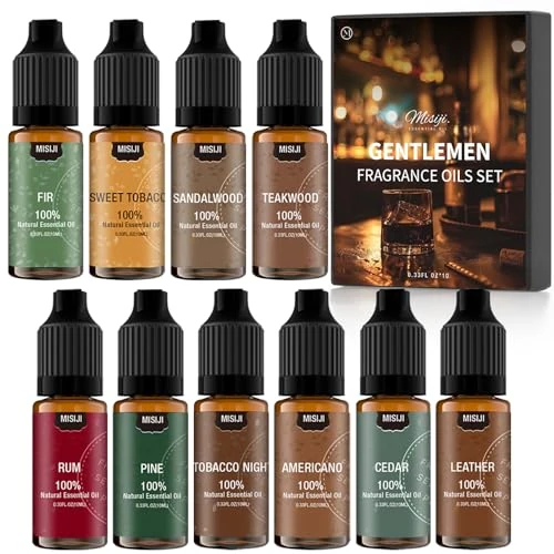 Limited offer: MISIJI Men Essential Oils Set for Diffuser, for Candle, for Aromatherapy, for Massage Oil, Natural Fragrance Oils from 19.99 EUR to 13.99 EUR (save 30%)