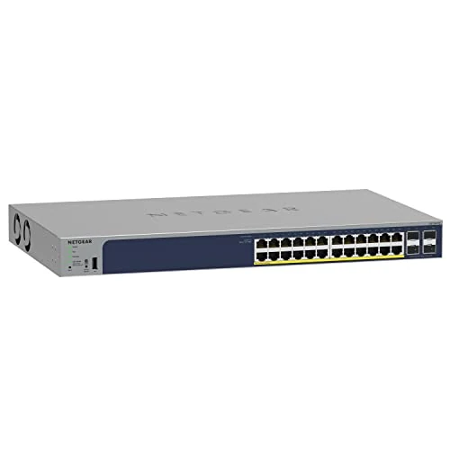 Oferta limitada: NETGEAR Switch PoE 28 Puertos, Switch Ethernet Gestionable GS728TPP | 24 x PoE+ Puertos @ 380W, 4 x 1Gb SFP, Insight Cloud Opcional, Escritorio/Rack de 397.62 € a 397.62 € (ahorro 0.00%)