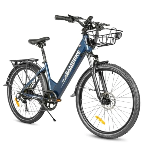 Tijdelijke aanbieding: SAMEBIKE Nieuwe modellen elektrische fiets voor mannen en vrouwen, 26 x 2,1 inch Fat Tyre, 36 V 15 Ah elektrische fiets, 7 versnellingen (blauw) van 699.00 € naar 699.00 € (0.00% korting)