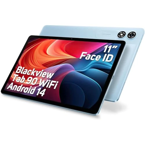 Oferta limitada: Blackview 11 Pulgadas Tablet,Android 15 Tab 90Wifi,12GB RAM+128GB ROM/1TB TF Gaming Tableta,Widevine L1/8200mAh/5G WiFi/Octa Core/GPS/WPS/8MP+13MP/Face ID/Bluetooth 5.0/2 Altavoces/3.5mm Jack Tablets de 139.99 EUR a 67.40 EUR (ahorro 52%)