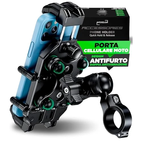 Oferta limitada: Soporte Movil Moto Trail Ultra Resistente Antivibracion Antirrobo Compatible Smartphones Ruggerizados 5.4 a 7.2 Pulgadas Montaje Seguro Manillar para Adventure Enduro Touring Offroad de 39.99 € a 34.29 € (ahorro 14%)