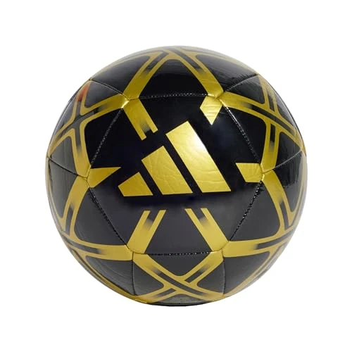 adidas Unisex STARLANCER CLUB BALL, Black/Gold Metallic, 4