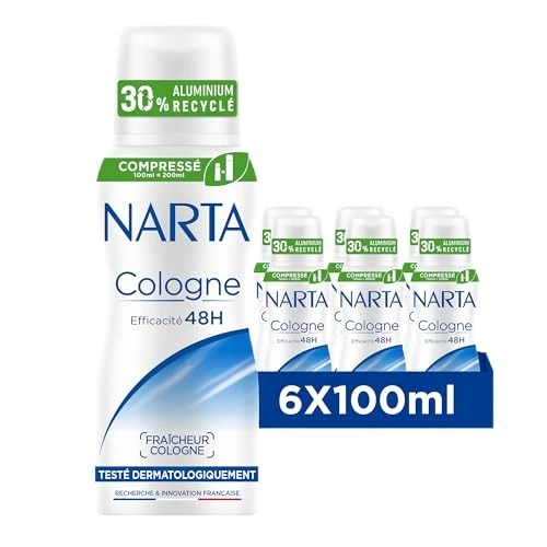 Narta - Dezodorant w sprayu sprężonym - Kolonia - Zestaw 6 x 100ml