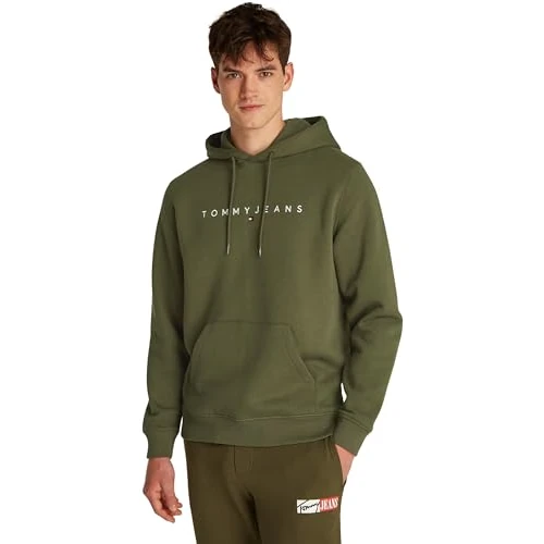 Tommy Jeans Sudadera Hombre Linear Logo con Capucha