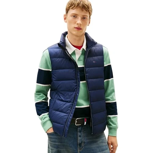 Offerta a tempo: Tommy Jeans Tjm Lt Down Vest Ext Dm0Dm20663, Gilet, Uomo, Blu (Dark Night Navy), M - 45% da 159.90 € a 87.99 €