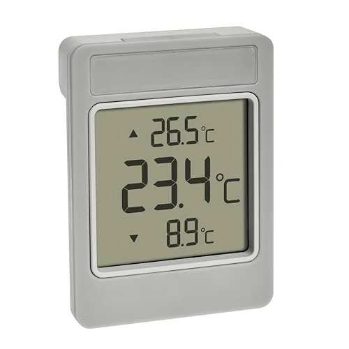 Offerta a tempo: TFA Dostmann Termometro digitale per finestra WINDOO, 30.1067.15, misurazione della temperatura esterna, facile da montare, resistente alle intemperie, valori massimi e minimi, con pellicola - 19% da 15.99 € a 12.99 €