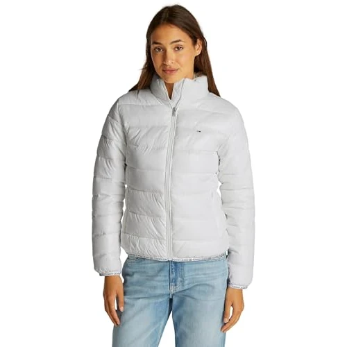 Offerta a tempo: Tommy Jeans Donna Piumino Essential Tape Lucido, Bianco (Ecru), XL - 59% da 149.90 € a 61.99 €