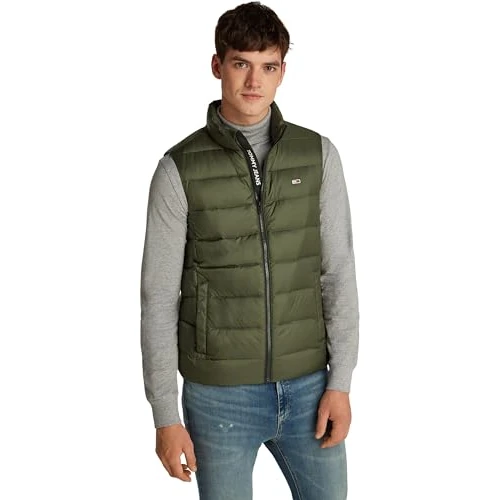 Oferta limitada: Tommy Jeans Chaleco Hombre Down ligero, Verde (Fatigue Green), XS de 54.03 € a 54.03 € (ahorro 0.00%)
