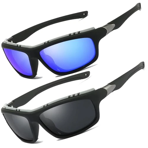 Offerta a tempo: Perfectmiaoxuan Occhiali da sole polarizzati per uomo donna ciclismo montagna trekking guida pesca arrampicata sportivi cordino Notturna Antiriflesso Guida - 0.00% da 24.99 € a 24.99 €