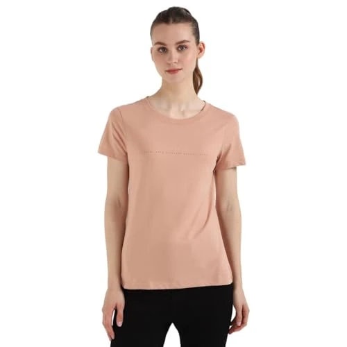 Calvin Klein Jeans Women's INSTITUTIONAL Graphic Slim TEE J20J224990 S/S T-Shirt, Pink (Tuscany), XL