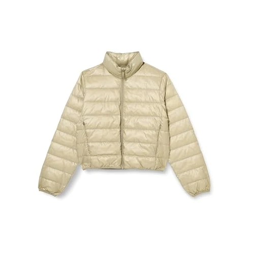 Offerta a tempo: Calvin Klein Donna Piumino Down Shine Lucido, Beige (Nordic Dust) — 45% da 179,90 € a 99,44 €