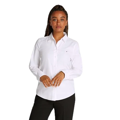 Offre limitée : Tommy Hilfiger Chemise ESS Popeline Regular WW0WW44084 L/S pour Femme, Rose, 34, Rose (Classic Ithaka STP Light Pink), 62 de 41.76 € à 41.76 € (0.00% de remise)