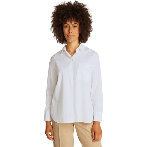 Tijdelijke aanbieding: Tommy Hilfiger Ess Poplin Easy Fit Shirt Ww0ww45612 dames L/S Shirt van 107.95 EUR naar 107.95 EUR (korting 0%)