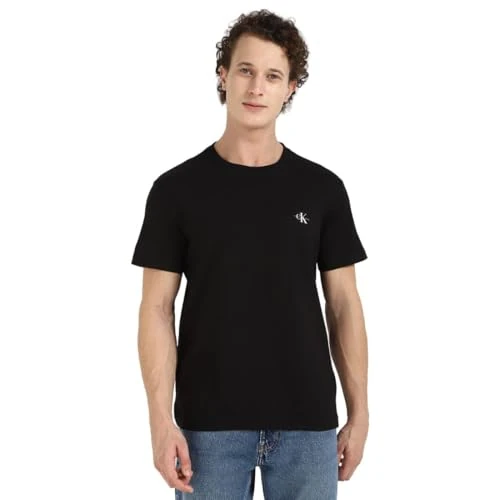 Tijdelijke aanbieding: Calvin Klein S/S T-shirt voor heren, Ck Zwart/India Inkt, XXS van 55.70 EUR naar 55.70 EUR (korting 0%)