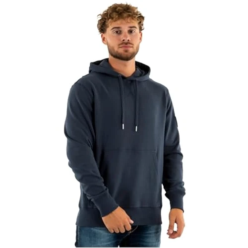 Limitiertes Angebot: Calvin Klein Herren Hoodie Badge mit Kapuze, Blau (India Ink), XXS von 37.06 EUR auf 37.06 EUR (Spare 0%)
