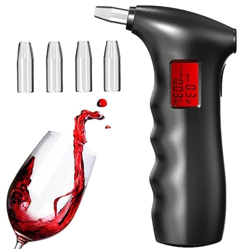 Offre limitee: WYFCR Analyseur respiratoire, ethylotest electronique, Longue durée de Vie, Portable LED Digital Respiratory Alcohol Tester avec écran LED, analyseur respiratoire 5 bouches pour Usage Professionnel de 10.77 EUR a 10.77 EUR (economie 0%)