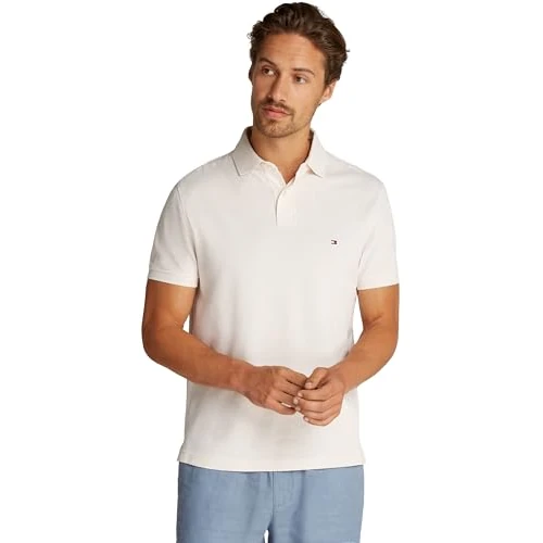 Zeitlich begrenztes Angebot: Tommy Hilfiger Herren Poloshirt Kurzarm Core 1985 Regular Fit, Elfenbein (Ivory Petal), S von 79.90 € auf 53.91 € (33% Rabatt)