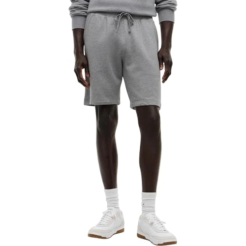 Tommy Hilfiger Męskie Essential Terry Sweatshort MW0MW37240 Spodnie dresowe, Szare, S, Szary (średni szary wrzos), S