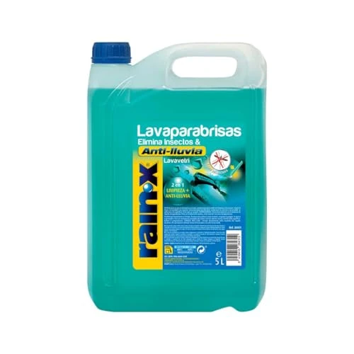 Offerta a tempo: Rain-X Liquido Lavavetri Auto Antipioggia con Protezione Elimina Insetti - 5L - 44% da 14.35 € a 7.99 €