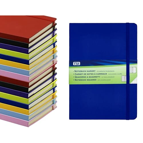 TSI 63555-DB - Taccuino formato A5, 192 pagine, colore: Blu scuro