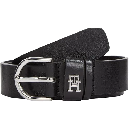 Limited-time offer: Tommy Hilfiger Women’s 2.5 cm Essential Effortless Leather Belt, Black (Black), 29.5 inches from 30.67 GBP to 29.25 GBP (save 5%)