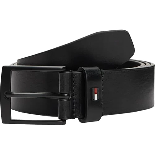 Offerta a tempo: Tommy Hilfiger Cintura Uomo Adan 3,5 cm Cintura in Pelle, Nero (Black), 105 cm - 44% da 49.90 € a 28.14 €