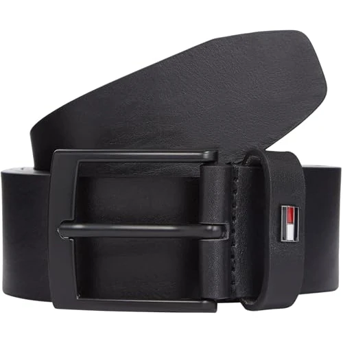 Offerta a tempo: Tommy Hilfiger Cintura Uomo Adan 3,5 cm Cintura in Pelle, Nero (Black), 115 cm - 36% da 49.90 € a 31.99 €