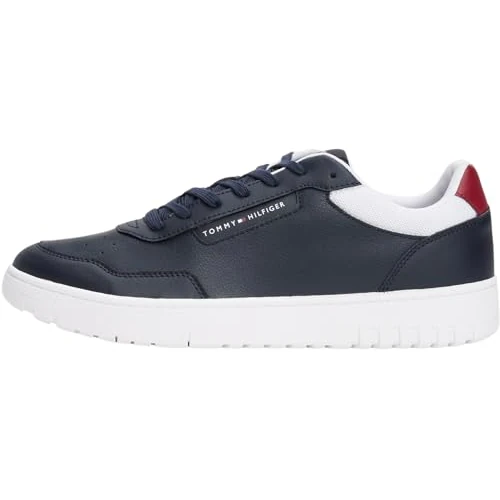 Tommy Hilfiger Herren Court Sneaker Basket Core Lite Low Top, Blau (Desert Sky), 44