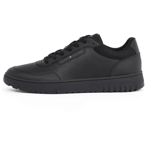 Tommy Hilfiger Men’s Basket Core Lite Low Top Court Trainers, Black (Black), 6.5