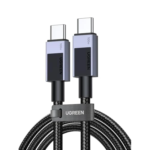 Offerta a tempo: UGREEN 100W Cavo USB C PD 3.0, Cable Type C Ricarica Rapida 20V 5A Lega di Alluminio, Compatibile con MacBook, iPad Air, ASUS, iPhone 17 Pro Max Air/16/15, Galaxy S26/S25, Pixel 10/9. 2M - 20% da 12.99 € a 10.39 €