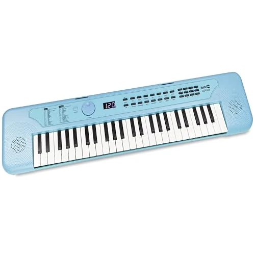Limitiertes Angebot: RockJam 49-Tasten-USB-Tastatur, Klavier, Babyblau von 26.60 EUR auf 26.60 EUR (Spare 0%)