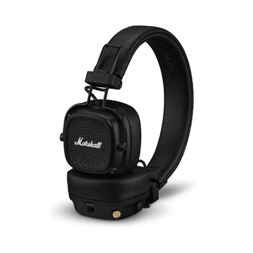 Limitiertes Angebot: Marshall Major V Bluetooth Kopfhörer, 100 Stunden Spielzeit – Schwarz von 149.00 EUR auf 99.99 EUR (Spare 33%)
