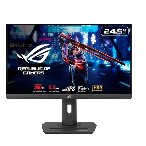 Limited offer: ASUS ROG Strix XG259QNS Gaming Monitor for eSports 25" (24.5), FHD (1920x1080), Frequency 380 Hz (OC), Fast IPS, Response Time 1 ms (GTG), HDR, DisplayWidget Center, Black from 458.62 EUR to 399.00 EUR (save 13%)