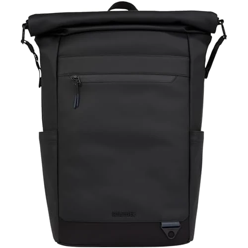 Tommy Hilfiger Herren Rucksack Seasonal Rolltop, Schwarz (Black), Einheitsgröße