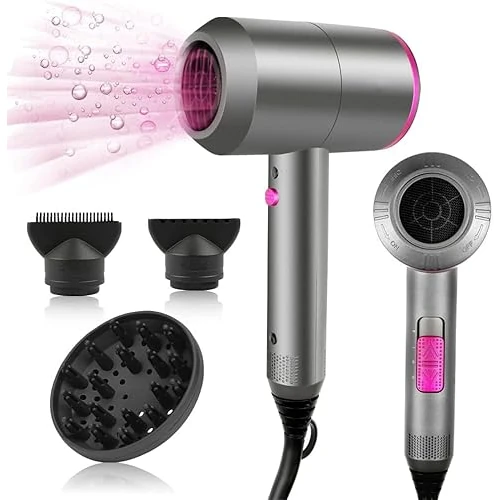 CASAMAA Notturna Secador Pelo Ionico Profesional, 3 Temperaturas, 2 Velocidades