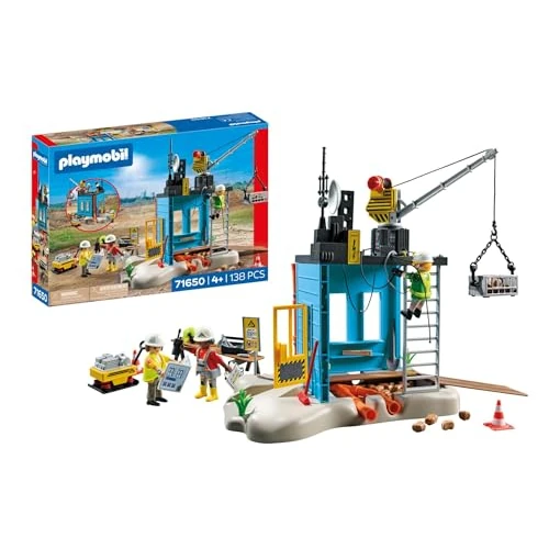 Oferta limitada: PLAYMOBIL Action Heroes Promo Pack 71650 Construcción, con Tres Figuras, grúa móvil y Muchos Extras adicionales, Juguetes para niños y niñas a Partir de 4 años de 34.99 € a 23.59 € (ahorro 33%)