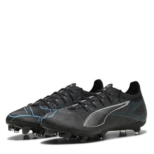 Offerta a tempo: PUMA Ultra 5 PRO FG/AG, Scarpe da Calcio Unisex-Adulto, Black Silver-Bright Aqua, 40 EU - 30% da 139.95 € a 97.49 €