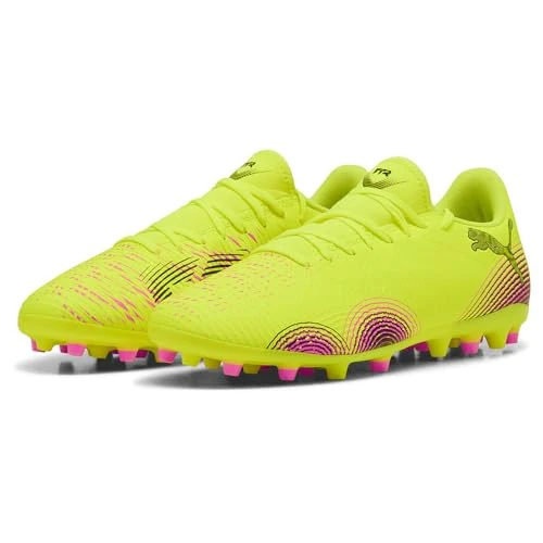 Puma - Future 8 Play MG, Zapatillas de fútbol Unisexo, Yellow Alert-Puma Black-Sun Struck,