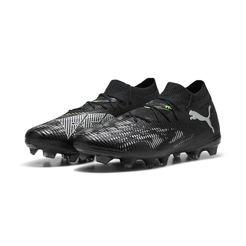 Offerta a tempo: PUMA Future 8 Match FG/AG - Scarpe da Calcio Unisex, PUMA Black-PUMA Silver-Fluo Green, - 50% da 94.95 € a 47.50 €