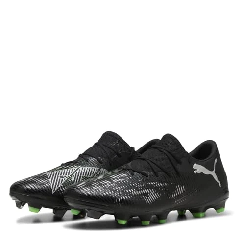 Puma - Future 8 Match Low FG/AG, Zapatillas de fútbol Unisexo, Puma Black-Puma Silver-Fluo Green,