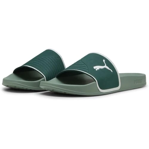 Limitiertes Angebot: PUMA LEADCAT 2.0 SHOWER, Unisex Schiebe-Sandalen, DARK MYRTLE-WARM WHITE-GREEN MOON, von 27.95 EUR auf 18.87 EUR (Spare 32%)