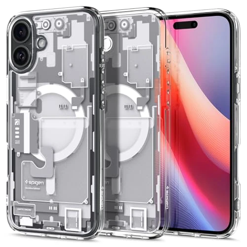 Spigen Ultra Hybrid Zero One MagFit Case for iPhone 16 Plus [MagSafe Compatible] [Military-Grade Drop Protection] - White