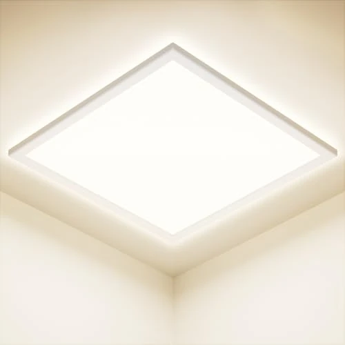 Feliigo Plafoniera LED Soffitto 24W, 4000K Ultra Sottile Lampada da Soffitto Quadrata, 2800LM Plafoniera Bagno IP44 Impermeabile Ø30CM Lampadario LED per Camera da Letto, Cucina, Soggiorno, Balcone