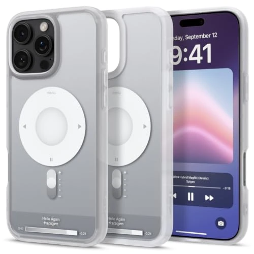 Tijdelijke aanbieding: Spigen Ultra Hybrid MagFit Case voor iPhone 16 Pro Max, Compatibel met MagSafe accessories hoesje -Classic Silver van 29.99 € naar 17.33 € (42% korting)