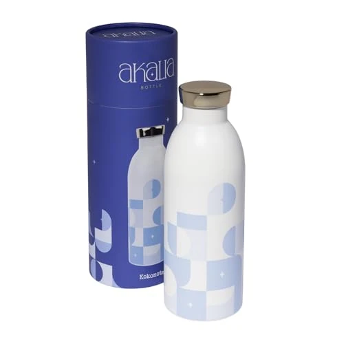 Oferta limitada: Kokonote Botella agua acero inoxidable Akalia - Botella térmica 500 ml reutilizable de Frío/Caliente aislamiento doble pared - Botella de agua acero inoxidable, Termo libre BPA de 9.87 EUR a 9.87 EUR (ahorro 0%)