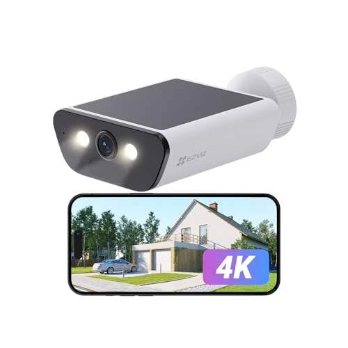 Limited-time offer: EZVIZ 4K Solar Security Camera with Built-in Solar Panel, AOV Mode 24/7 Recording, Outdoor Wifi Camera, CCTV Cameras, Colour Night Vision, Human Detection, Vehicle Detection, Two Way Audio, CB5 from 149.99 GBP to 94.98 GBP (save 37%)