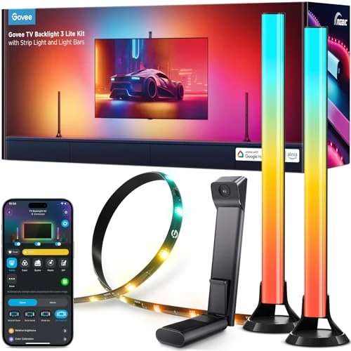 Offre limitée : Govee TV Backlight 3 Lite pour TV 55-65 pouces, 16 millions de couleurs de 99.99 € à 89.99 € (10% de remise)