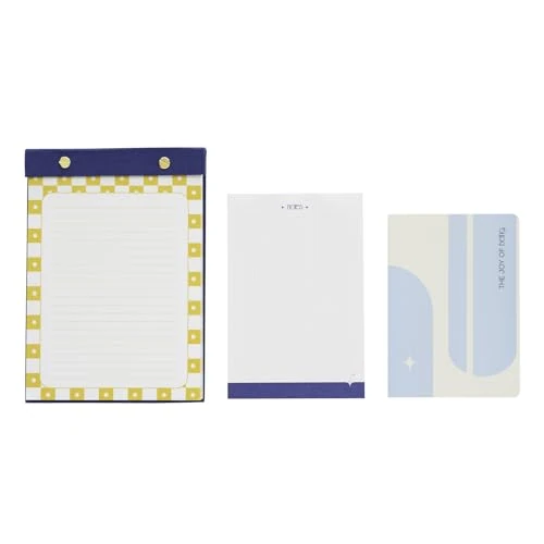 Tijdelijke aanbieding: Kokonote Notepad Set - Akalia | 3 Notepads In Different Sizes, Cute Notebook Set, Cute Stationery Supplies, Writing Pad, Note Books | Aesthetic Stationery Gifts Under 5 Pounds van 9.95 EUR naar 9.95 EUR (korting 0%)